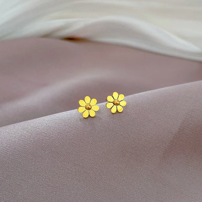 Boucles d'oreilles dorés Sunflora
