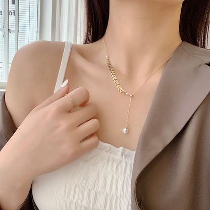 Collier de perles Tranquillité Dorée
