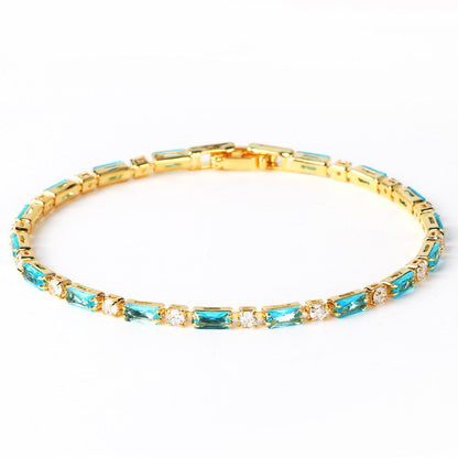Bracelet avec Pierre Turquoise Naturelle | Or
