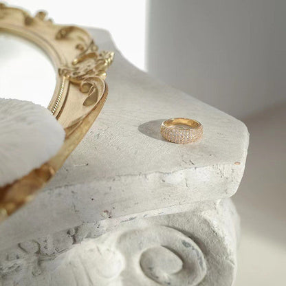 Bague Dôme de Cristal dorée