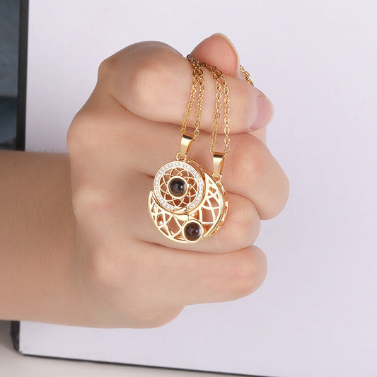 Collier 'Je t'aime jusqu'à la lune et retour'