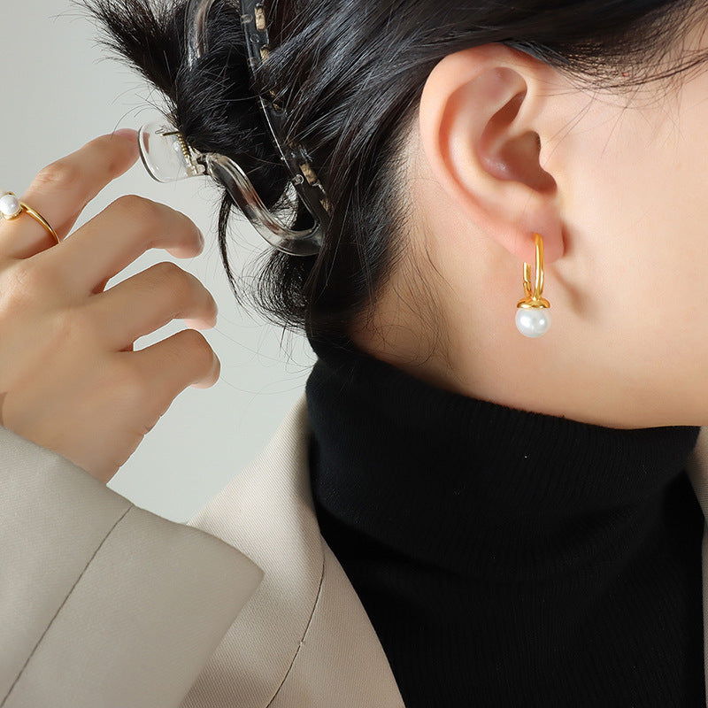 Boucles d'oreilles perles géométriques Veers
