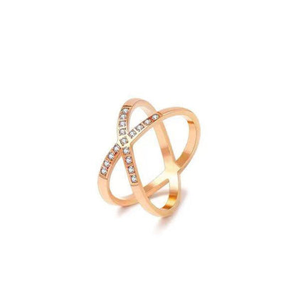 Bague dorée Harmonie d'Eva