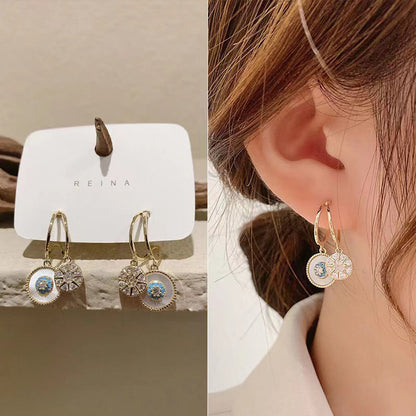 Boucles d'oreilles plaquées or Kaléidoscope Attrayant