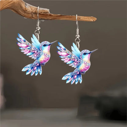 Boucles d'oreilles Pendentifs Colibri