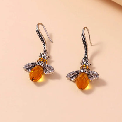 Coffret Collier & Boucles d'oreilles Abeille Vintage