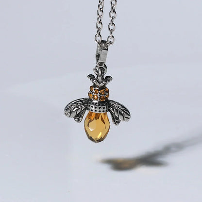 Coffret Collier & Boucles d'oreilles Abeille Vintage