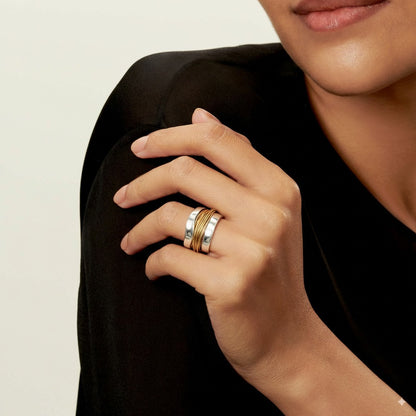 Bague vintage en fil plaqué or