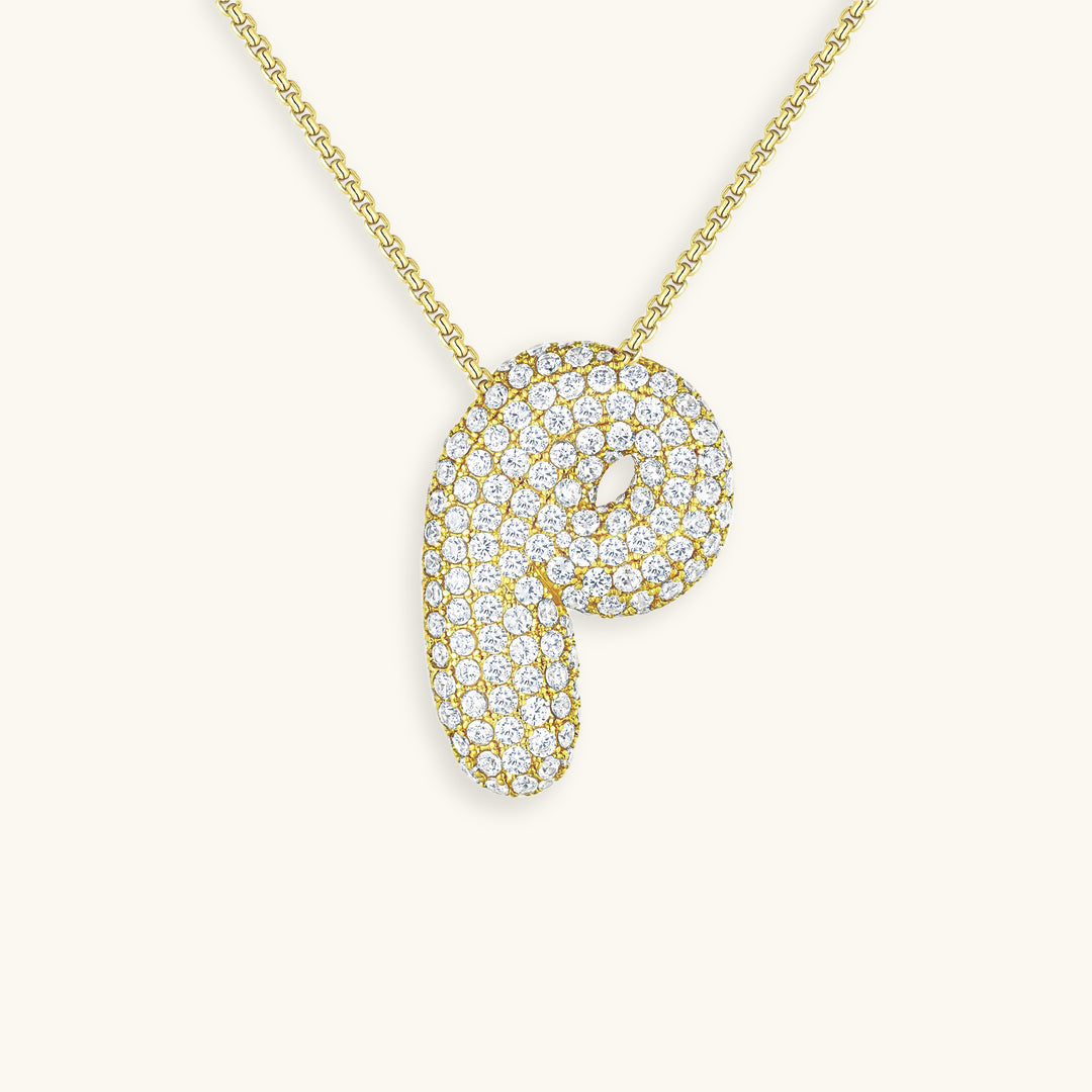 Collier initiale avec bulles Hailey