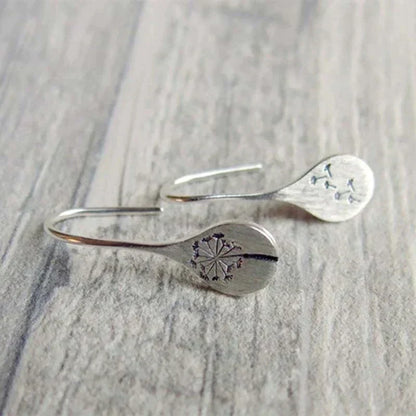 Boucles d'oreilles fleurs vintage en argent 925