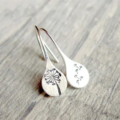 Boucles d'oreilles fleurs vintage en argent 925