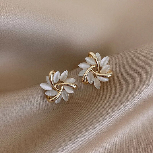 Boucles d’Oreilles Élégantes à Vis en Or et Argent