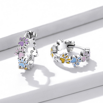 Tomettes Pattes Colorées Argent Sterling
