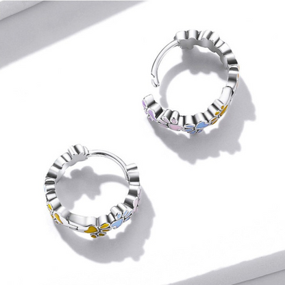 Tomettes Pattes Colorées Argent Sterling