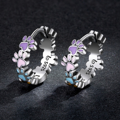 Tomettes Pattes Colorées Argent Sterling