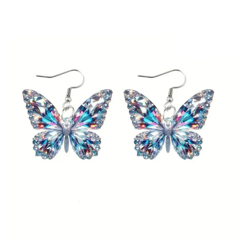 Boucles d'oreilles Tomettes Papillon Étincelantes