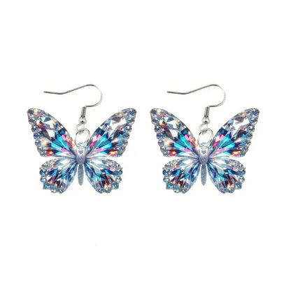 Boucles d'oreilles Tomettes Papillon Étincelantes
