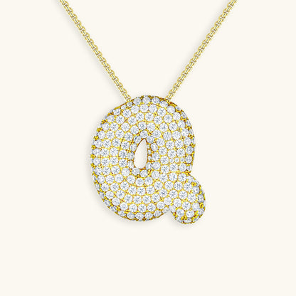 Collier initiale avec bulles Hailey