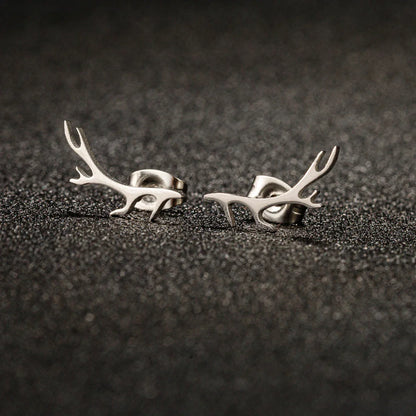 Boucles d'oreilles Fines Bois de Cerf