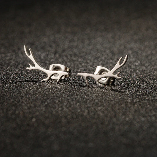 Boucles d'oreilles Fines Bois de Cerf