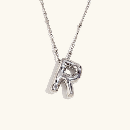 Collier personnalisé initiale avec bulles