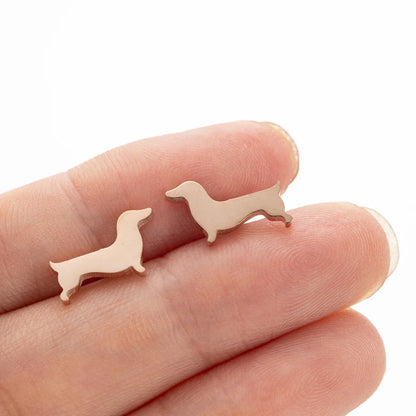 Boucles d'oreilles Fines Teckel
