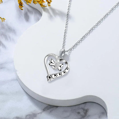 Coffret Bijou 2 Pièces avec Charmes Patte, Cœur et Os