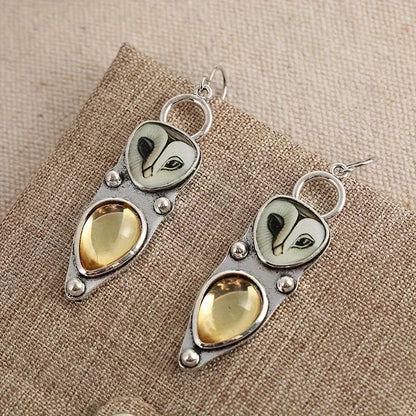Boucles d'oreilles Tomettes Boho Hibou – Sans Nickel pour Oreilles Sensibles