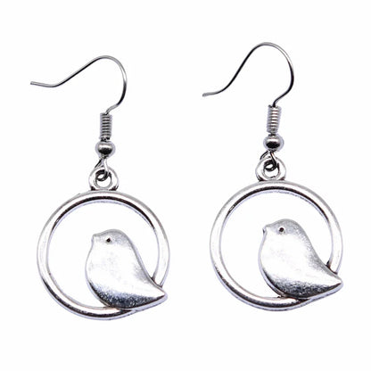 Boucles d'oreilles Tomettes Charme Oiseau Vintage – Bijou Boho Fait Main