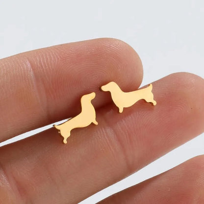 Boucles d'oreilles Fines Teckel