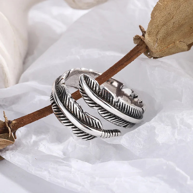 Plume d'un Ange - Bague Commémorative Réglable