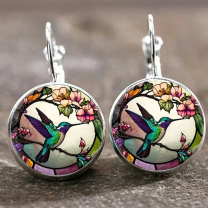 Collier Pendentif Colibri Dôme de Verre