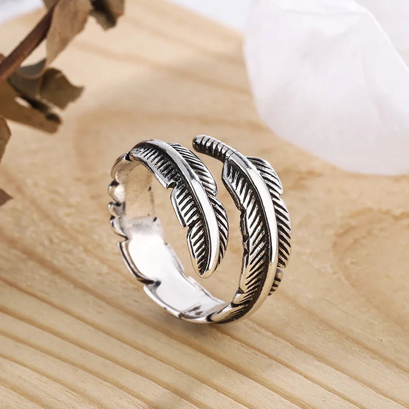 Plume d'un Ange - Bague Commémorative Réglable