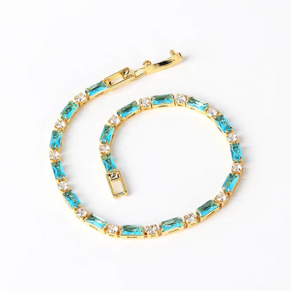 Bracelet avec Pierre Turquoise Naturelle | Or