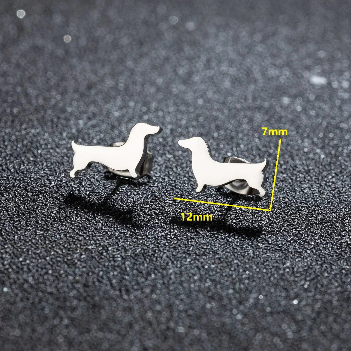 Boucles d'oreilles Fines Teckel
