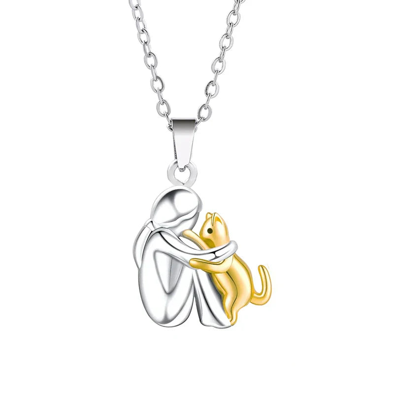 Collier Pendentif Câlin Chat