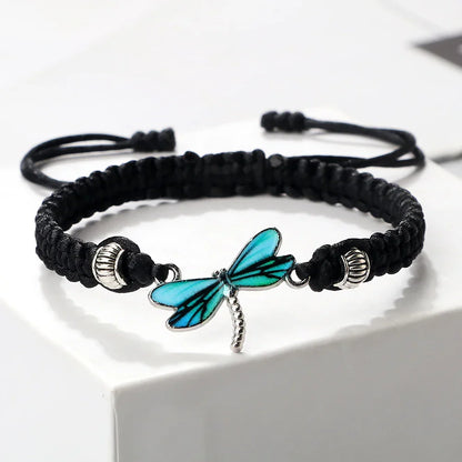 Bracelet Tissé Main Rêves de Libellule