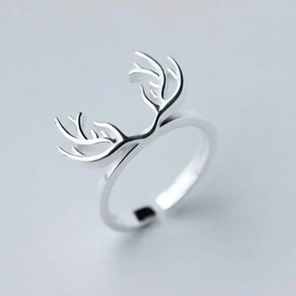 Bague Bois de Cerf Argent Sterling