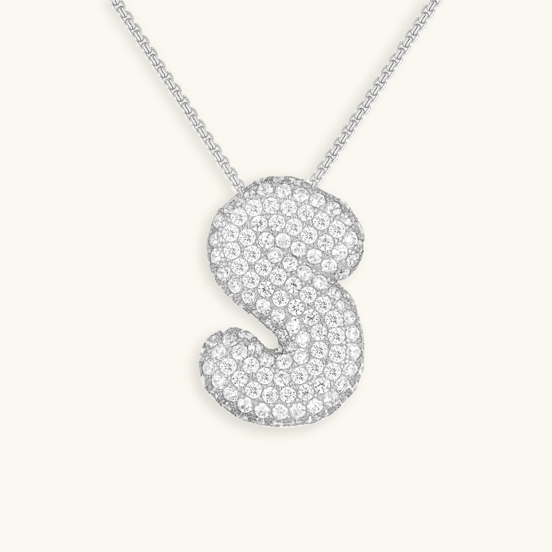 Collier initiale avec bulles Hailey