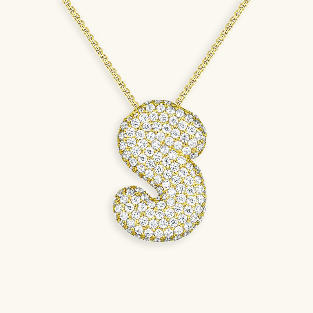 Collier initiale avec bulles Hailey