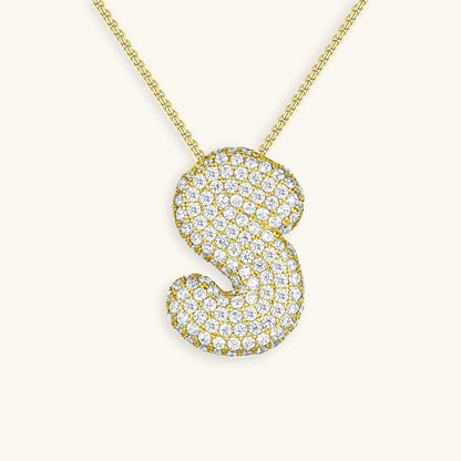 Collier initiale avec bulles Hailey