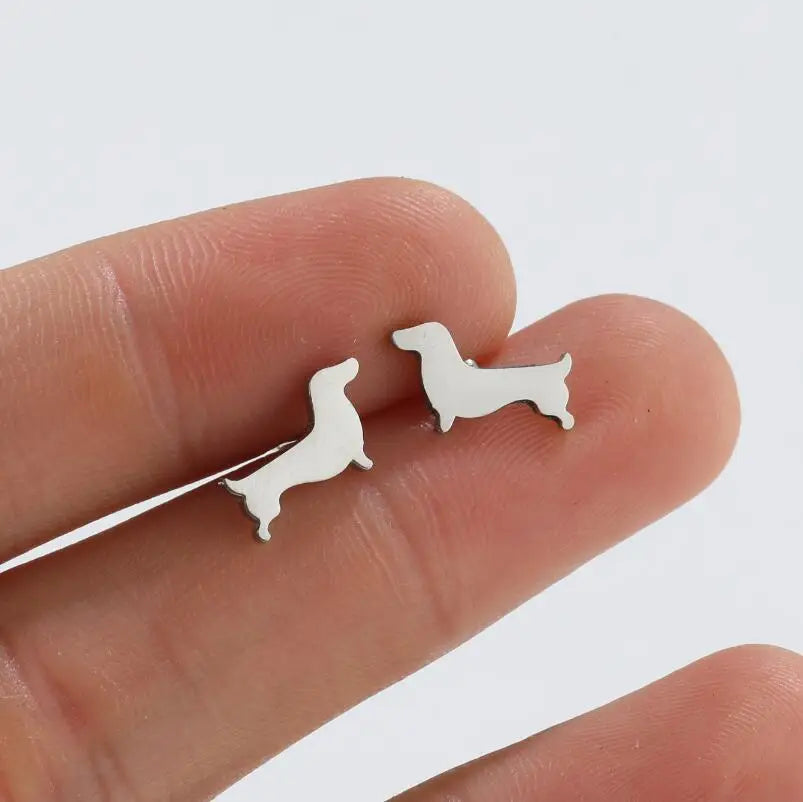 Boucles d'oreilles Fines Teckel