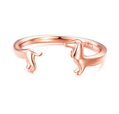 Bague Enveloppante Teckel - Pour l'Amour de Ton Chiot