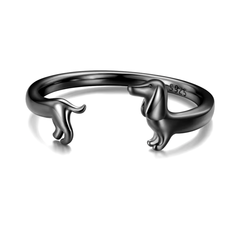 Bague Enveloppante Teckel - Pour l'Amour de Ton Chiot