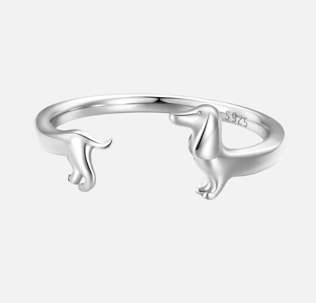 Bague Enveloppante Teckel - Pour l'Amour de Ton Chiot