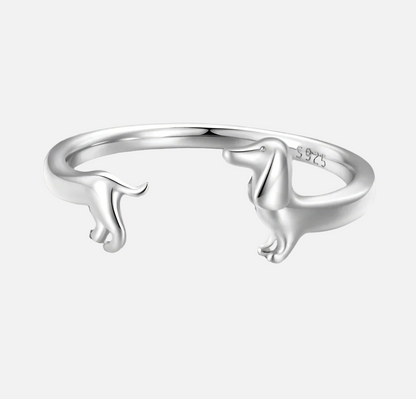 Bague Enveloppante Teckel - Pour l'Amour de Ton Chiot