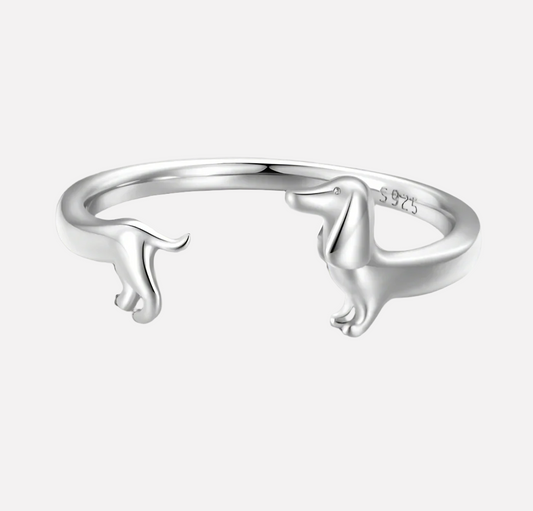 Bague Enveloppante Teckel - Pour l'Amour de Ton Chiot