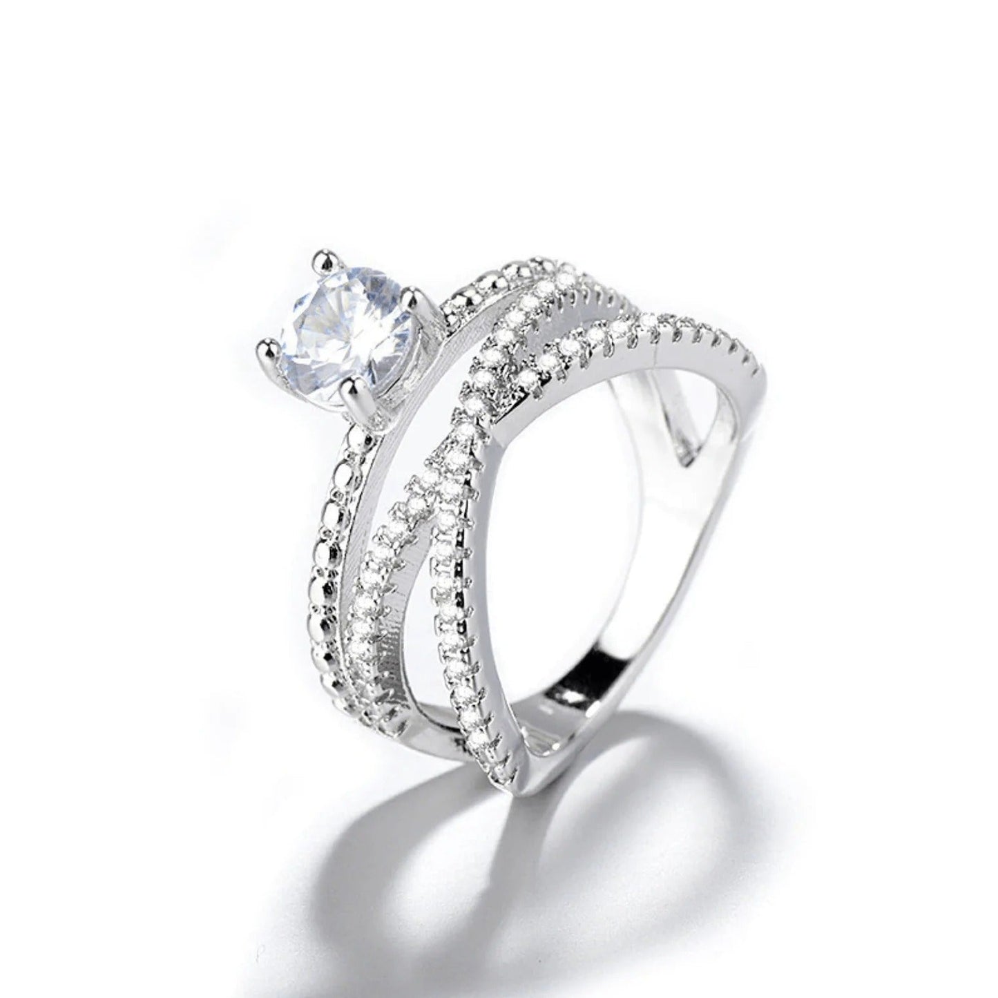 Bague demoiselle entrelacée