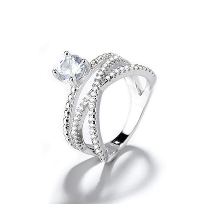 Bague demoiselle entrelacée