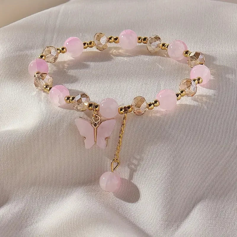 Bracelet Extensible Papillon Perles Magnifiques
